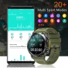 Bekijkt militaire mannen Smart Watch 400MAH BT HD Calling Music Fitness Tracker 100+ Dial Sport Waterdichte smartwatch voor Android -telefoon 2023