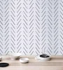 Modern delicate herringbone wallpaper in black and white Scandinavian design removable nonwoven wallpaper PW200606011 2107222888717