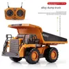 Electric/RC Car Wireless Remote Control Vehicle 11 Channel Remote Control Excavator Alloy Engineering Car Toy Electric Excavator Bulldozer Barnl2404