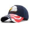 Softball New Men's Animal Baseball Cap Patriotique Bald Bald Eagle et American Flag Snapback Caps For Women USA 3D BRODERY FARM TRUCKER CURCHER