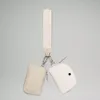 Lulumon Anahtar Yüzük Küçük Cüzdan Tasarımcı Cüzdanlar Tasarımcı Keying Lulemon Anahtar Zinciri Kravalı Metal Çift Kese Bileklik Pochette Çift Kayış Su Geçirmez Mini Yoga Çantası