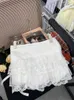 Rokken Japanse preppy stijl zoete mini mori meisje witte kawaii boog hoge taille kant a-line rok streetwear gyaru lente zomer