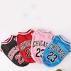 Ropa para perros ropa de verano malla malla transpirable deporte jersey de perros ropa de baloncesto camiseta de cachorro camisas de gato mascota para perros pequeños grandes d240426