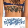 Tattoo Transfer Back Tattoos Temporäres Frauen gefälschte Tattoo Engel Flügel Phoenix Vogel für Frauen Männer auf Körperkunst wasserdichte Aufkleber Tatoo Juice Ink 240427