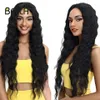 Synthetic Wigs Bella lace wig synthetic deep wave curly front blonde pink 30 inch hair black female role-playing Q240427