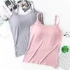 Tank da donna Camis Top Fe Camisoles Women Camisoles Summer Girl Girl Sexy Cotton Slot Sleless Camion Camion T-shirt D240427