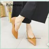 Casual Shoes Solid Pointed Toe Pumps Thin Heels Women's Summer Elegant All-Match Slip On Ladies Comfortable Fashion