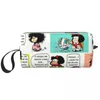 Torby do przechowywania Manga Quino Mafalda Makeup Bag for Women Travel Cosmet Organizer Śliczna Kawaii Cartoon Toaletapt