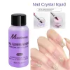 Liquidi da 40 ml cristallo unghie Acrilico smalto liquido per chiodo gel UI Soluzione gel di ghiolo gel di ghiolo che estende la nail art utensile