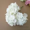 Decoratieve bloemen 30 pc's driehoek grote hortensia kop 18cm bruiloft simulatie bloem muurweg lood valse zijden decor boog ballen