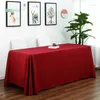 Tableaux de nappe en nappes rectangulaires en satin linge de coloration polyester lavable résistante