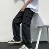 Pantalon masculin pantalon cargo coloride de couleur hip hop motif en vrac multi-poche élastique taise masque pantl2404
