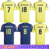 Zweden 2024 Euro Cup Football Shirts Ibrahimovic 2025 Zweeds nationaal team 24 25 voetbalhirt marineblauw herenuniform Larsson Forsberg