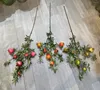 Decorative Flowers 6-head Pomegranate Texture Jam Simulation Fruit Home Decoration Plant Manufacturer Direct Sales Wholesale