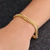 Bracelets de charme Promotion Elegant Mens Chain Gold Color Fashion Bijoux en gros cadeau de bracelet