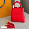 Top Luxury Designer Capucines Handbag Women's Crossbody Bag Shoulder Bag Evening Bag Luxury Handbag Gold Hardware Accessories Soli Huvp