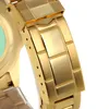 Смотреть дизайнер Luxury Man Watch Mechanical Watch Gold Men Watch Automatic Full Gold с синим циферблатом и панелью для часов 40 -миллиметровые часы высококачественных дизайнерских часов с коробкой