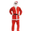 Party-Dekoration 5pcs/Set Männer Weihnachtskostümfest Santa Claus Weihnachtsanzug Atmosphären Kleidung Nicht gewebter Stoff Geschenk