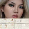 Tattoo Transfer Stars Moon Bronzing Face Sticker Music Festival Water Transfer Metal Freckles Makeup Sticker Temporary Tattoo Stickers Wholesale 240426