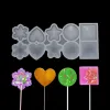 Moules Nouvelles étoiles Round Love Heart Lollipop Silicone Moule Chocolate Candy Cake Moule Birthday Cake Decorating Tool ACCESSOIR