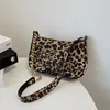 Bag Fashion Animal Print Leopard Baguette Bags Mini PU