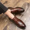 Dress Shoes Męska platforma Business Formalne noszenie Oxford High Heels Luxury Włoch