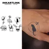 Tnve Tattoo Transfert Simple Small Design Tattoo Tatouer Sticker étanche Tatouage Magic dure à 15 jours FaTTOO TATOO TATTOO PERMIENnt 240427