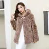 Women's Fur Fashion Imported Rex Coat Autumn And Winter 2024 Real One Loose Casual Young Warm Female Tid