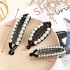 Haarclips Bronrettes Molans Women Hair Claw Clip Pearl Rhinestone Haarclip voor meisjes Clincher Combs Barrettes Hairpin Fishtail Clip Haaraccessoires 240426