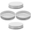 Geschirr 4 -Stcs Mason Jar Deckung Weites Mund Zinndeckel Aufbewahrung Festversiegelungskappen für Flaschen Metall