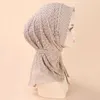 Bufandas musulmanes invierno diadema para mujeres encaje hebilla de metal exquisito joyas de joyas versátiles versátiles transpirables hijab