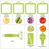 Tools 1pc Vegetable Chopper Onion Chopper Dicer, 12 Blades Veggie Chopper with Container, Vegetable Cutter Vegetable Spiralizer Vegeta