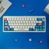 Keyboards 129 Keys Gura Pbt Keycaps Dyesub Cherry Profile Keycaps with 1.75u 2u Shift for Cherry Mx Switch Mechanical Keyboard