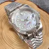 Zegarek tandorio 36 mm 39 mm rowkowana ramka mechaniczna męska mop pokrętła nh35 movt 904l szafirowy szklany zielony światło tył Q240426