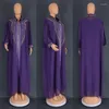 Etniska kläder Abayas för kvinnor Dubai Luxury 2024 Chiffon Boubou Muslim modeklänning Kaftan Marocain Wedding Party Eccesions Djellaba