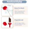 Verktyg Nytt Dripproof Popsicle Rack Dropp Free Ice Holder No Mess Free Frozen Treats Rack Popsicle Holder With Straw for Kids Glass