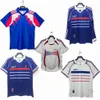 Soccer Jerseys Mens Tracksuits 2006 Cup 1998 Franse team Home and Away Classic Long and Short Sheeved Mbappe Benze M Geniet L Football