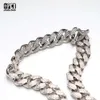 Diamond Cuban Link łańcuch Nowe kubańskie łańcuch Choker Naszyjniki Colar Hip Hop