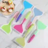 Utensils Silicone Spatula Cooking Utensils Beef Meat Egg Kitchen Scraper Wide Pizza Cooking Tools Shovel Nonstick Spatula Color Randomly