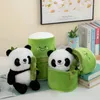 Décorations de jardin kawaii bambou panda poupée peluche poupées jouet pain d'oreiller en peluche pour filles copine choudren cadeaux d'anniversaire