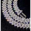 Gioielli per rapper da uomo VVS Collane diamantato Catena di collegamento cubano 925 gioielli hip hop argento da 10 mm catena cubana moissanite