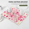 Tavoli tavolini a tema amore per valletto di San Valentino set di San Valentino Stampa di cuore romantico Non slip per la casa