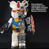 Transformatiespeelgoed Robots 188001 Violent Bear 3D Half Body Model Robot Building Block Mechanical Bear 2nd Bear Set Toy Childrens Giftl2404