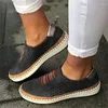 Casual Shoes Hollow Out Women's Hand-Stitched Rands Breattable Elastic Band Flat lämplig för Wide Leg Sneaker