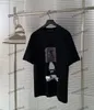 Xinxinbuy Men Designer Tee Tシャツ2024イタリア模様のレンガ印刷半袖コットン女性グレーブラックブルーS-3XL