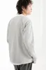 Miyake camisa de manga comprida camiseta casual camisetas soltas colarinho redondo mass top miyake ma plipado 240416