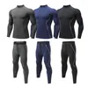 Running Sets Men's Men's Compression Sportswear Cost Colls Gyms Training Clothes Workout Jogging Sports Set Rashguard Tracksuit pour hommes