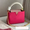 Luis Vuittons Tassen Viton Lvity Women Lvse Tote Designer Cowhide Handtassen Purse Capucines BB Gold Chains Hardware Accessoires Schouder Crossbody Bag portemonnee