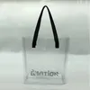 Einkaufstaschen klare Farbtasche Tasche PVC Vinyl Beach Handtaschen -Werbung für Sonderanfertigungen erhältlich