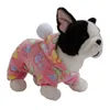 Dog Apparel Pet Clothes Flannel Dog Costume Dog Cold Weather Coats Cat Apparel Soft Flannel Doggie Jumpsuit Clothes Pet Four Legged Pajamas d240426